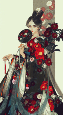 ziseviolet:   美人画   Paintings of beauties in traditional