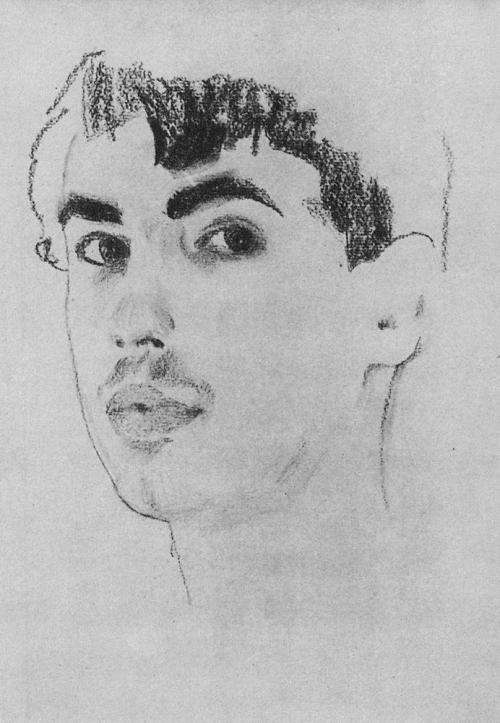 konstantin-somov:Portrait of N. Poznyakov, 1910, Konstantin Somov