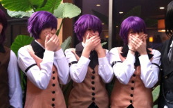 lizzie-and-ciel:  entwined-in-a-web:  adarashion:  Triplets of the Trancy Manor  These people are my heros.  THEY ARE PERFECT