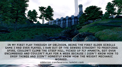 oblivion-confessions:  “In my first play through of Oblivion,