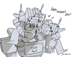 peachskull:  late mother’s day doodle!!!! 