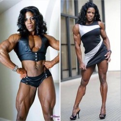 femalemuscletalk:  Trying to pick an outfit for a date to a new