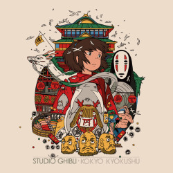 ca-tsuka:  Official Studio Ghibli illustrations by Tyler Stout