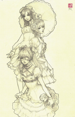 yasahime:  Evangelion: Lolita Project. (My drawings are for sale