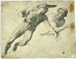 Mercury and Minerva. 1560. Gaspar  Becerra. Spanish.1520-1570.