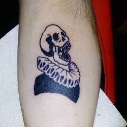 Blackwork skull Thank youu.    #ink #tattoos #chelsea #boston