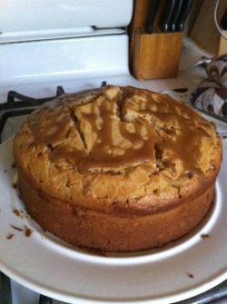 Here’s the cake I baked! I haven’t tasted it yet