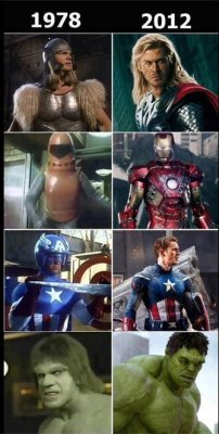 collegehumor:  The Avengers in 1978 VS. 2012Looks like it only