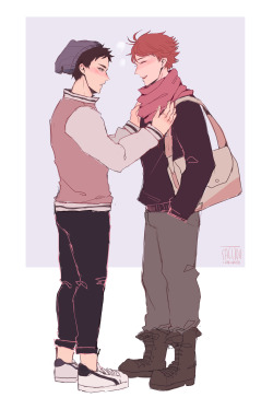 sagitou:  Keeping the bf warm!! 