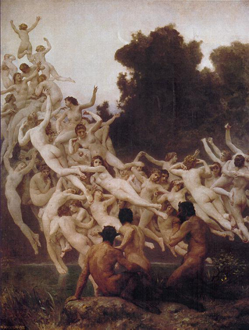 artist-bouguereau: The Oreads, 1902, William-Adolphe Bouguereau
