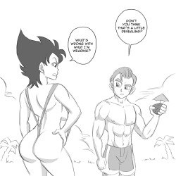   Anonymous said toÂ funsexydragonball:  Girlgeta in a sling