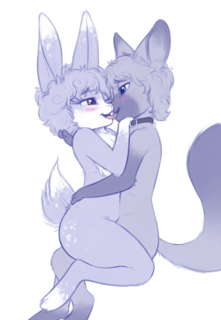 meltedmarshmallowhorse:More bun and fox doodlesCurry and SockzSorry?