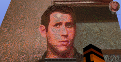 ajvgames:  Wade’s Face in Minecraft.  The beauty is staggering