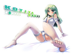 (via #r_18 kochiya sanae (touhou) drawn by dot r and ties) 