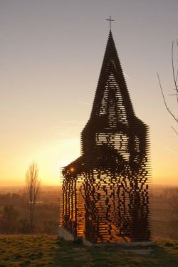 visitheworld:  The transparent church in Borgloon / Belgium (by