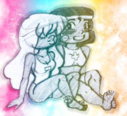 harinezumiko:  Pride month Rupphire for day one!I blame and dedicate