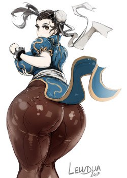 lewdua: SFW ChunLi today   Dickgirls make you crazy? Support