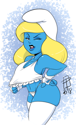 callmepo: Wanna SMURF?  Been seeing a lot of sexy Smurfette