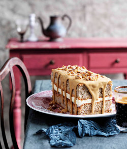 confectionerybliss:  Walnut And Espresso Cake | Gourmet Traveller