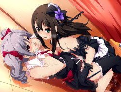 (via #r_18 kanzaki ranko and shibuya rin (idolmaster and idolmaster