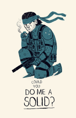 insanelygaming:  Do me a solid.  Prints available on Society6