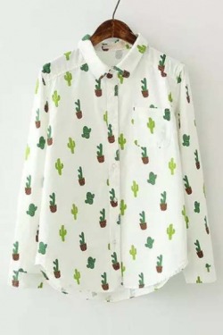 acheice: Tumblr Shirts & Dresses  Cactus Shirt //  Cat Shirt