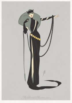 my-beautiful-monsters:  Continuing my Art Deco DC character redesigns