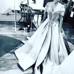 csiriano:  #TBT to this beautiful gown fitting in our studio.