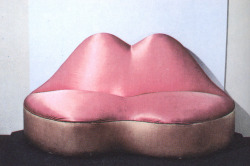 westsidesafari:  The Mae West Lips Sofa (1937) by Salvador Dalí.