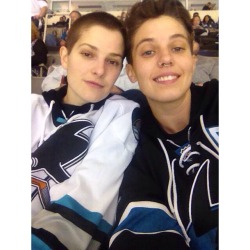 clittyslickers:sharks game with my love!!!! i’m too excited!!!