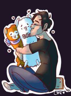 cakeofthefortress:  Sick Markimoo just want some kisses!! (Since i’m gonna be missing out on the stream tomorrow i made  some art for Mark and the fandom ;w; I’ll miss all of you tomorrow !!)