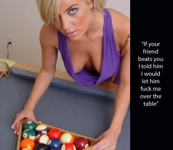 dothistomygf:my girlfriend had never played pool before, my buddy