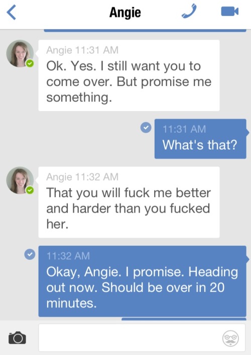 cuckoldtext:  This series is being tagged #angie to help you find previous related posts. 