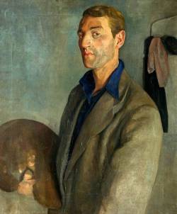 blastedheath:  erretratu Gilbert Mason (Welsh, 1913-1972), Self-portrait.