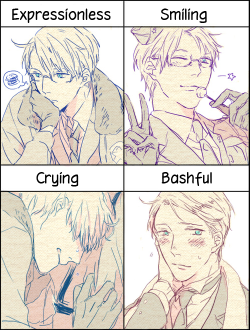 sweet-land-of-libertea:  Expression practice from Okichi~ (✪㉨✪)