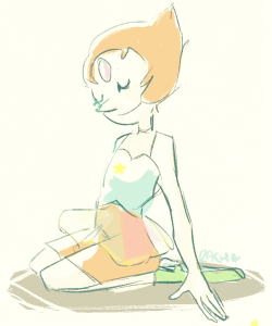 mayorlavender:doodle thing uuwhuu~ pearl is rly cute ok