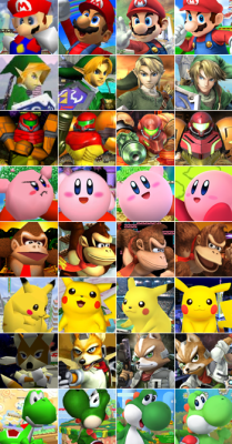fanmade-smash:  The Big 8 over the years. 
