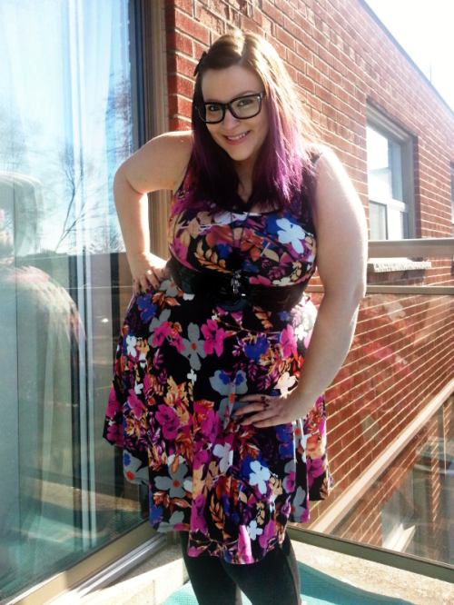 wearyourpassion13:  It was a beautiful day out yesterday so I had a mini fatshion shoot on my balcony.Â  Dress - Giant Tiger Ring - F21 Necklace - Addition Elle Shoes - George (Wal-mart) 