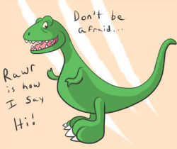A little dinosaur doodle to vent^^