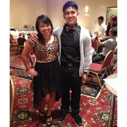 Matching leopard print @learymon at her banquet!