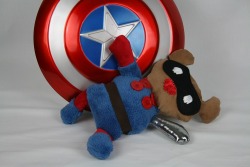 lulupaca:  Bucky Bear waits on Cap to rescue him! Bear by me,