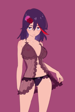 sgeewiz:  Matoi Ryuko nightie night Art by   尾無し猫/ウイリー