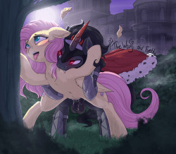 Flutteryshy and Sombra bangingMy very first collab piece with