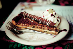 nmentia:  chocolate hazelnut cake by animal at heart on Flickr.