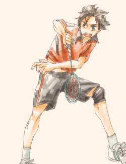 stoned-levi:  flawee:  立葵  eren the angry badminton player 