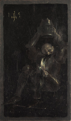 denisforkas:  Fever dream of a knight being devoured by his armor,