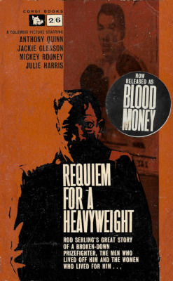 Requiem For A Heavyweight, by Rod Serling (Corgi, 1962)From a