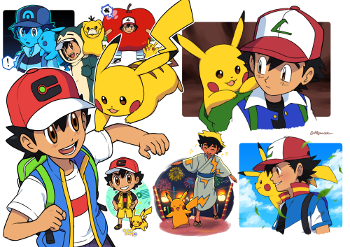 dotemcee:oops all ash and pikachu