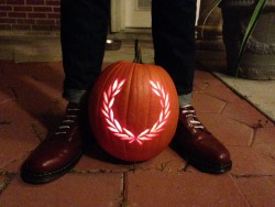 deadtome:  Fred Perry pumpkin. 