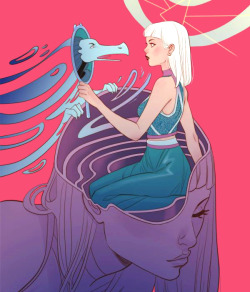 dailyindiecomics:  Shade, the Changing Girl #7 variant by Marguerite